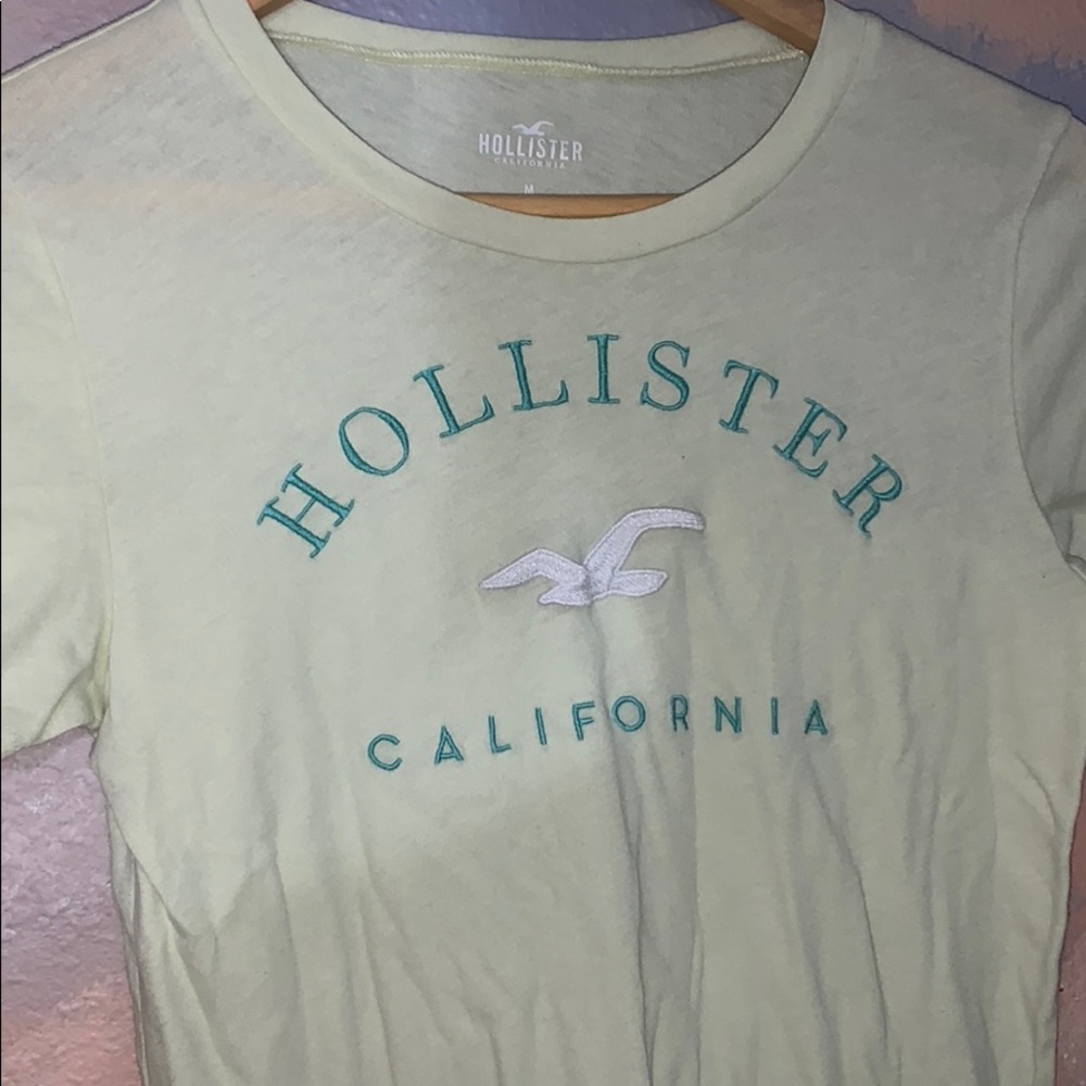 yellow hollister shirt